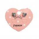 Faceted Heart Dainty Stud Earrings Silver Plated Women Man Fashion Jewelry Gift Faceted Heart Dainty Stud Earrings Silver Plated Women Man Fashion Jewelry Gift