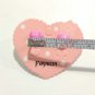 Pink Acrylic Heart Stud Earrings Dainty Fashion Jewelry Gift Women Men