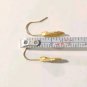 Vintage Dainty Yellow Gold Plated Leaf Dangle Drop Earrings Hook