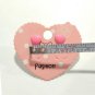 Jewelry Silvertone Sweet Love Pink Heart Stud Earrings - New