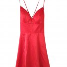 B. Darlin Silk Red Cocktail Party Mini Dress backless - Women's Size 3/4 XS B. Darlin Silk Red Cocktail Party Mini Dress backless - Women's Size 3/4 XS