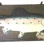 Vintage Nautical Rainbow Trout Fish Wall Hanging Art Handmade Wood Carved Art