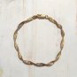 14k Yellow Gold On Sterling Silver 925 Twisted Chain Bracelet Milor Italy Signed