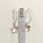 Tashi 925 Sterling Silver Daisy Dangle Drop Earrings Flower Hook Signed Designer