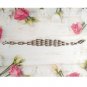 Sterling Silver 925 Link Chain Bracelet Antique Art Deco Women Jewelry Lot