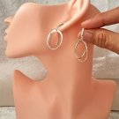 925 Sterling Silver Double Hoop Circle Earrings Dangle Posts IBB TH Designer 925 Sterling Silver Double Hoop Circle Earrings Dangle Posts IBB TH Designer