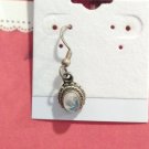 925 Sterling Silver Single Dangle Drop Earrings Oval Moonstone Art Nouveau Vtg 925 Sterling Silver Single Dangle Drop Earrings Oval Moonstone Art Nouveau Vtg