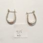 MD 925 Sterling Silver Hoop Huggie Earrings Half Moon Signed Jewelry Lot