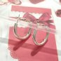 SU 925 Sterling Silver Round Hoop Huggie Earrings Signed Statement Jewelry Lot