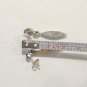 925 Sterling Silver Dangle Drop Earrings Posts Lapis Lazuli Abalone Signed MD