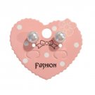 Cream Pearl Small Stud Earrings Dainty Posts Silver Tone Women Girl Jewelry Lor
