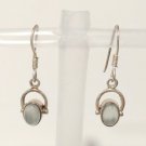 925 Sterling Silver Moonstone Dangle Drop Earrings Hook Art Nouveau Style Lot 925 Sterling Silver Moonstone Dangle Drop Earrings Hook Art Nouveau Style Lot