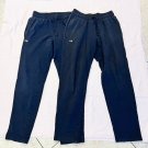 UA Under Armour Jogger Men Medium Navy Black Fleece Loose Sweatpant Pocket Lot 2 UA Under Armour Jogger Men Medium Navy Black Fleece Loose Sweatpant Pocket Lot 2