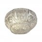 Vintage Czech Bohemain Star Hand Cut Clear Glass Crystal Basket Exclusive