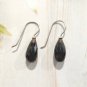 925 Sterling Silver Dangle Drop Earrings Teardrop Faceted Smoky Quartz Hook Lot