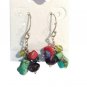 925 Sterling Silver Dangle Drop Earrings Multi Gemstone Beads Turquoise Hook