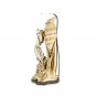 Antique Austrian Figural Table Lamp Egyptian Revival Lady Shell Porcelain