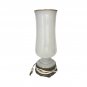 Antique Baccarat Large Gold Gilt White Opaline Glass Table Lamp c 1850
