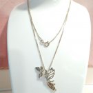 925 Sterling Silver Fairy Angel Pendant Necklace 24" Fantasy Designer Italy 925 Sterling Silver Fairy Angel Pendant Necklace 24" Fantasy Designer Italy