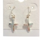 LA 925 Sterling Silver Dangle Drop Cross Earrings Hook Religious Signed Lot LA 925 Sterling Silver Dangle Drop Cross Earrings Hook Religious Signed Lot