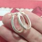 SU IN 925 Sterling Silver Hoop Huggie Earrings Oval Signed Women Jewelry Lot