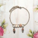 Unbranded Ballet Charm Chain Bracelet Silver Tone with Heart & Shoes Charms
