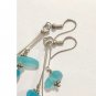 Handmade Three Colors of Hawaiian Ocean’Dangle Earrings Sterling Silver 925 Blue