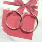 Vtg 925 Sterling Silver Round Hoop Huggie Earrings Large Classic Bold Jewelry Vtg 925 Sterling Silver Round Hoop Huggie Earrings Large Classic Bold Jewelry
