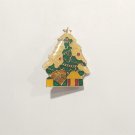 Vintage 80s Christmas Tree Enamel Lapel Pin Gold Tone Multicolor Holiday Gift Vintage 80s Christmas Tree Enamel Lapel Pin Gold Tone Multicolor Holiday Gift