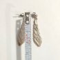 14k yellow gold vermeil Sterling Silver 925 Dangle Drop Earrings Posts Italy