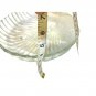 Vintage Serving Platter Shell Dish Clear Crystal Glass