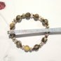 Handmade Unisex Beaded Stretch Bracelet Laguna Agate Smokey Quartz Round Beads