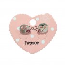 Emoji Kiss Heart Face Stud Earrings Yellow Gold Tone Posts Stainless Steel