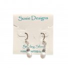 Sosie Designs Sterling Silver 925 Dangle Drop Earrings Fresh Water Pearl Hook