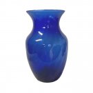 Indiana Glass Cobalt Blue Spiral Ribbed Vase - 8" tall x 4" diameter Indiana Glass Cobalt Blue Spiral Ribbed Vase - 8" tall x 4" diameter