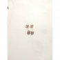 ALE Rose Gold over 925 Sterling Silver Heart Stud Earrings Paved CZ Dainty Posts