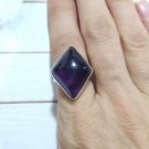 Diamond Cut Amethyst Ring Sterling Silver 925 Antique Vtg Art Deco Women Men Lot Diamond Cut Amethyst Ring Sterling Silver 925 Antique Vtg Art Deco Women Men Lot
