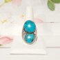 Vtg Navajo Sterling Silver 925 Turquoise Ring Sz 11.5 Men's Native American