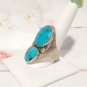Vtg Navajo Sterling Silver 925 Turquoise Ring Sz 11.5 Men's Native American