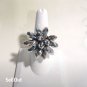 Vintage Silver Tone Flower Design Adjustable Cocktail Ring Women Jewelry Lot