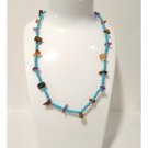 Vtg Gemstone Beaded Necklace Tiger Eye Amethyst Turquoise Sterling Silver Clasp Vtg Gemstone Beaded Necklace Tiger Eye Amethyst Turquoise Sterling Silver Clasp