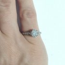 1/2ctw Round Milky White Fancy Diamond Solitaire Ring Platinum Art Deco Antique 1/2ctw Round Milky White Fancy Diamond Solitaire Ring Platinum Art Deco Antique