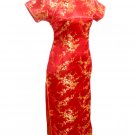 Red Clubs Chinese Dress Cheong-sam/Qipao