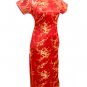Red Clubs Chinese Dress Cheong-sam/Qipao
