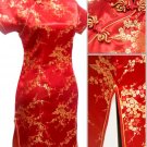 Red Cute Clubs Mini Chinese Dress / Qipao