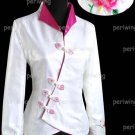 White Fashion Style Embroiders Chinese Jacket