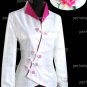 White Fashion Style Embroiders Chinese Jacket