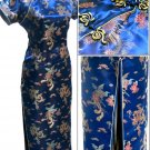 Blue Grace Chinese Dress Evening Gown [CDL-03BE]