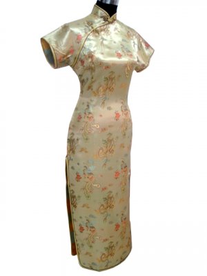 Gold Grace Chinese Dress Evening Gown [CDL-03GD]