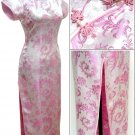Pink Grace Phenix tail Chinese Dress Evening Gown [CDL-04PK]